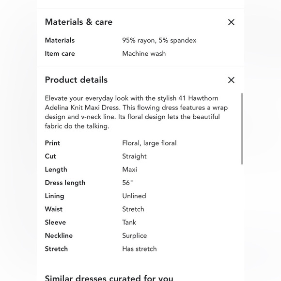 Stitch fix 41 Hawthorne Maxi Dress Size L - Picture 2 of 2